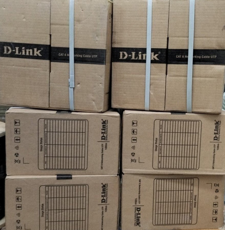 D-Link CAT6 UTP Ethernet Lan Cable 100M Roll 23AWG Solid Bare Copper Bundle - NCB-C6UGRYR-100 D-Link CAT6 UTP Ethernet Lan Cable 100M Roll 23AWG Solid Bare Copper Bundle - NCB-C6UGRYR-100